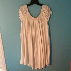 Cream silk nightgown in incredibly soft and luxurious 100% silk.